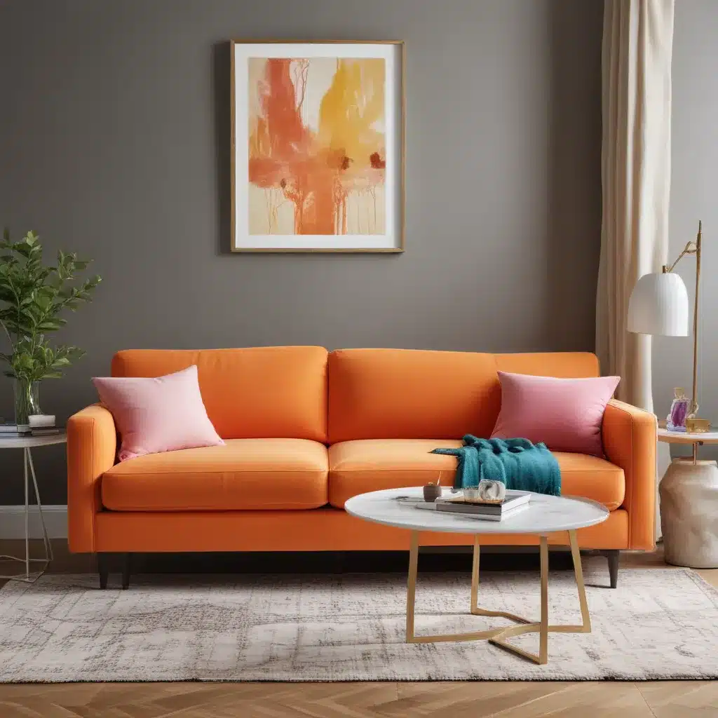 A Fresh Take: Vibrant Colors Amp Up Neutral Modern Sofas