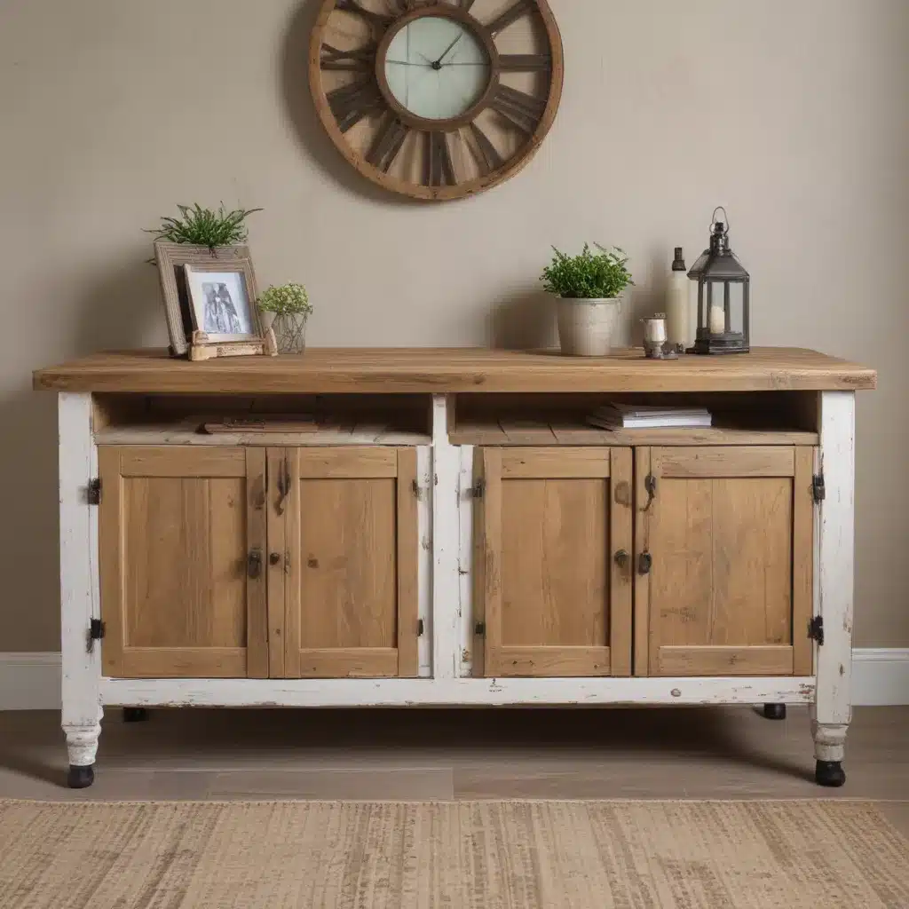 Add Farmhouse Chic Style with Repurposed Wood Furniture