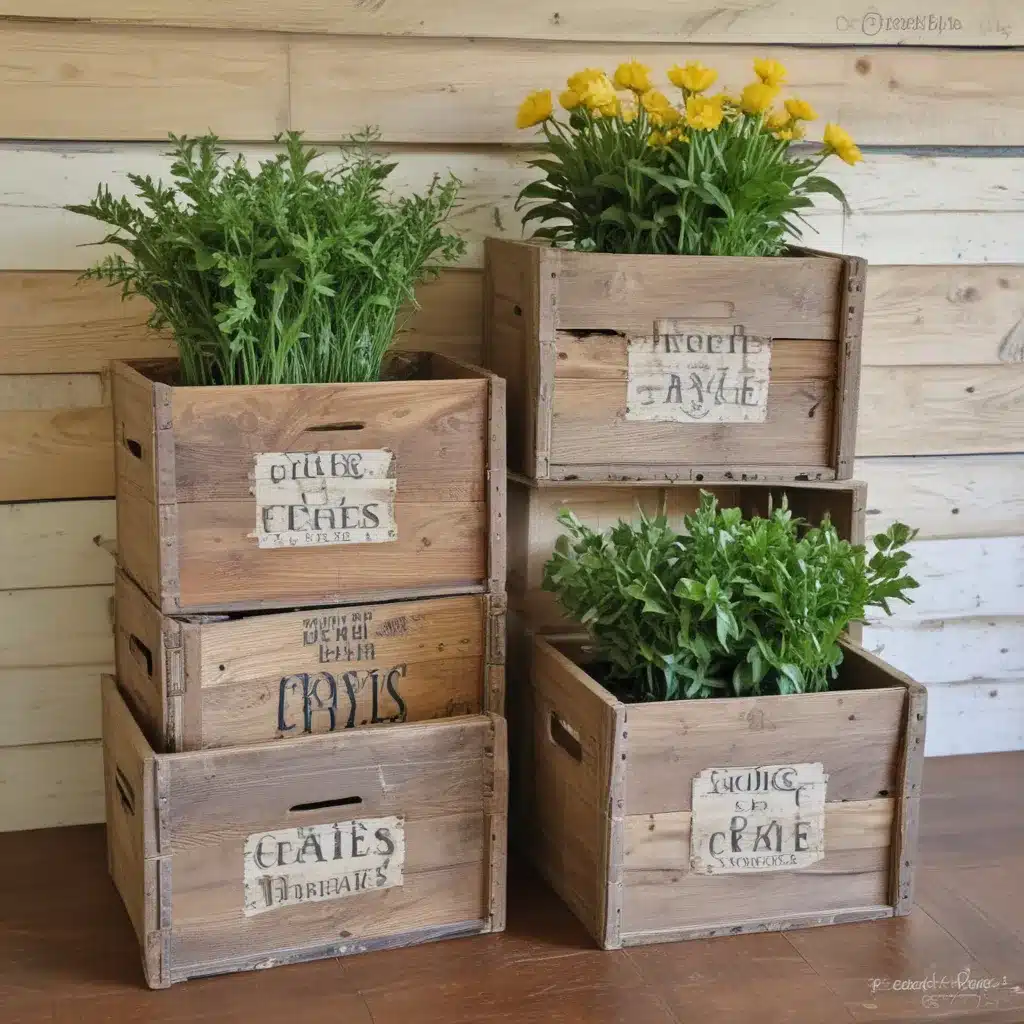 Add Farmhouse Style with Repurposed Crates