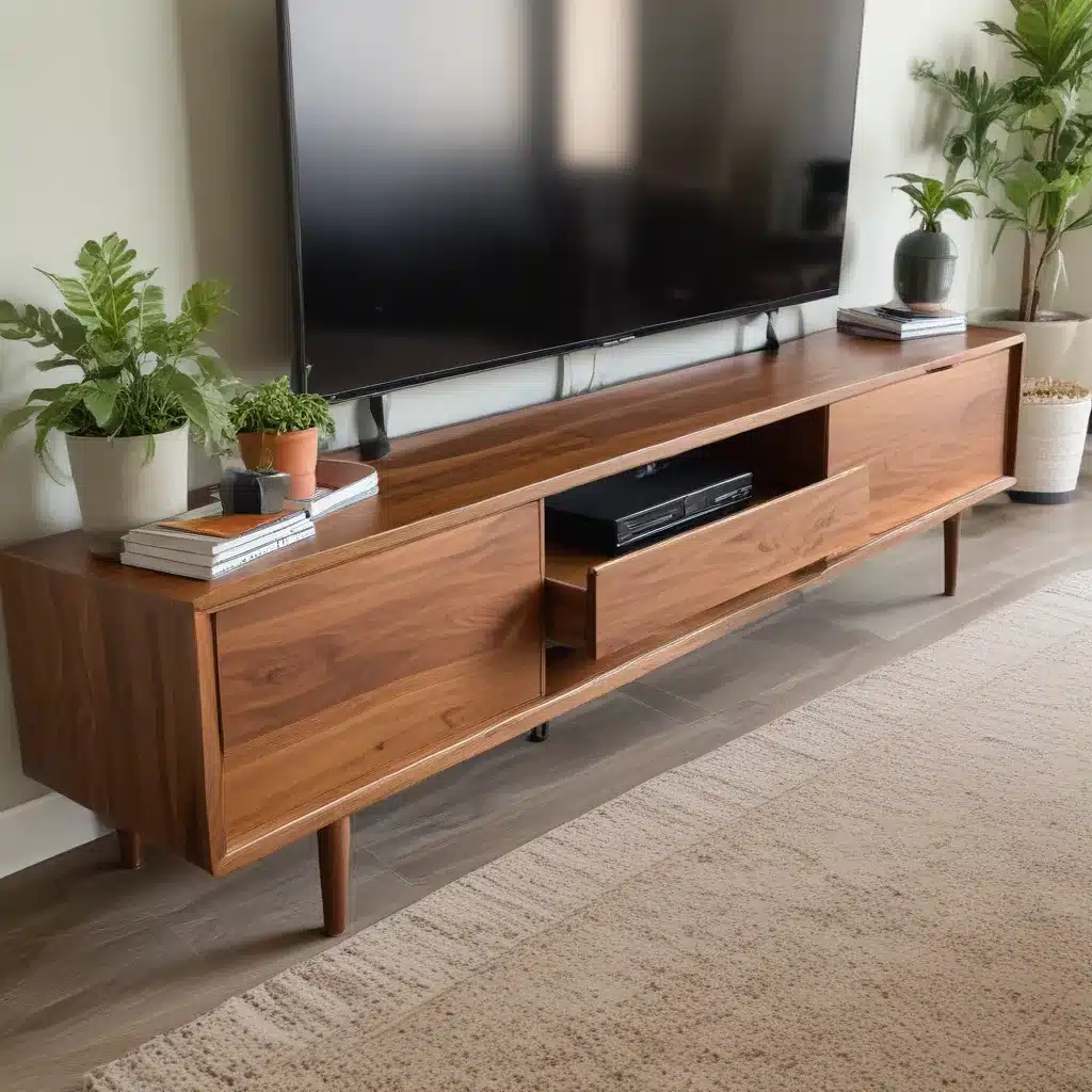 Assemble a Modern Media Console with Walnut Stain