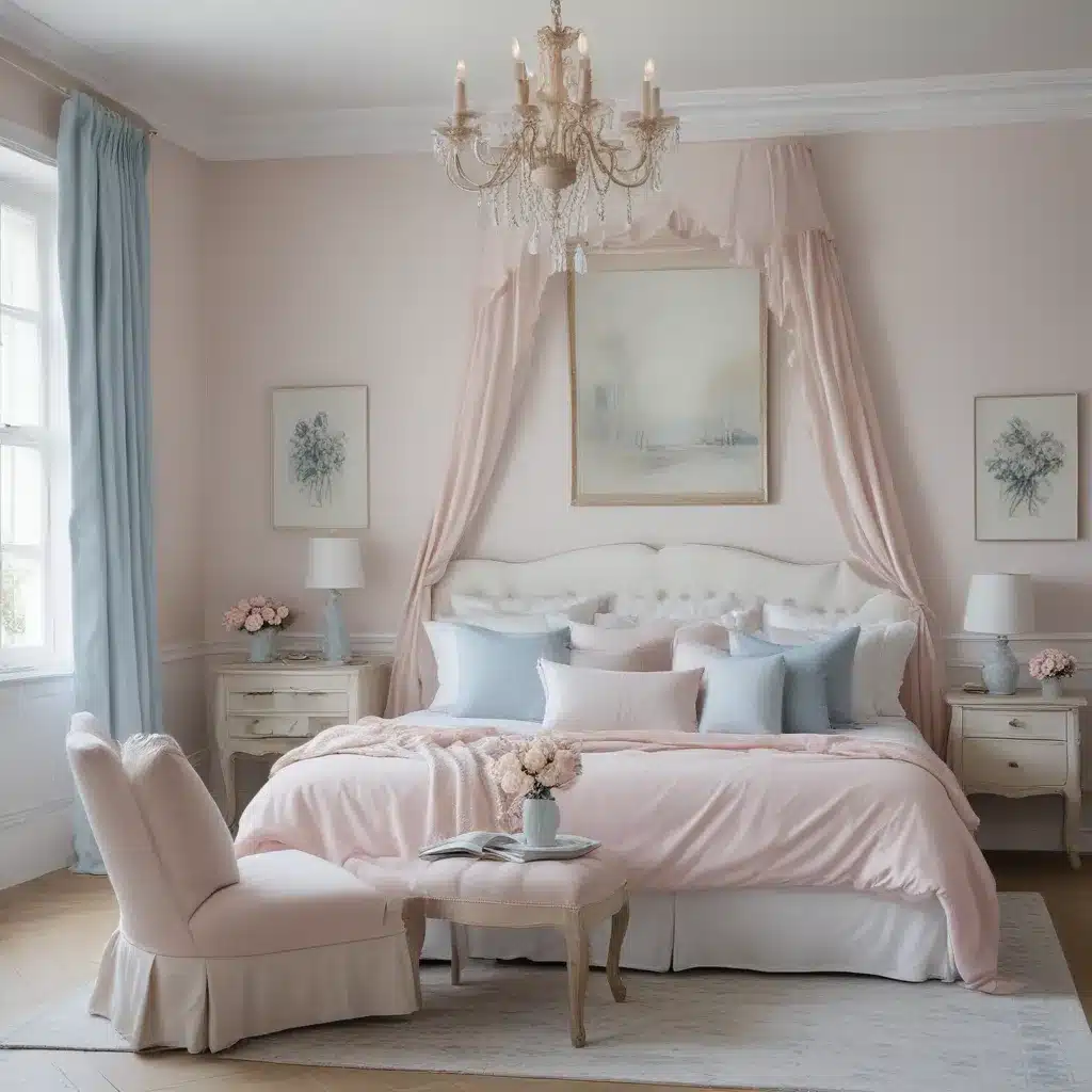 Blush and Blue Hues for Romantic Interiors