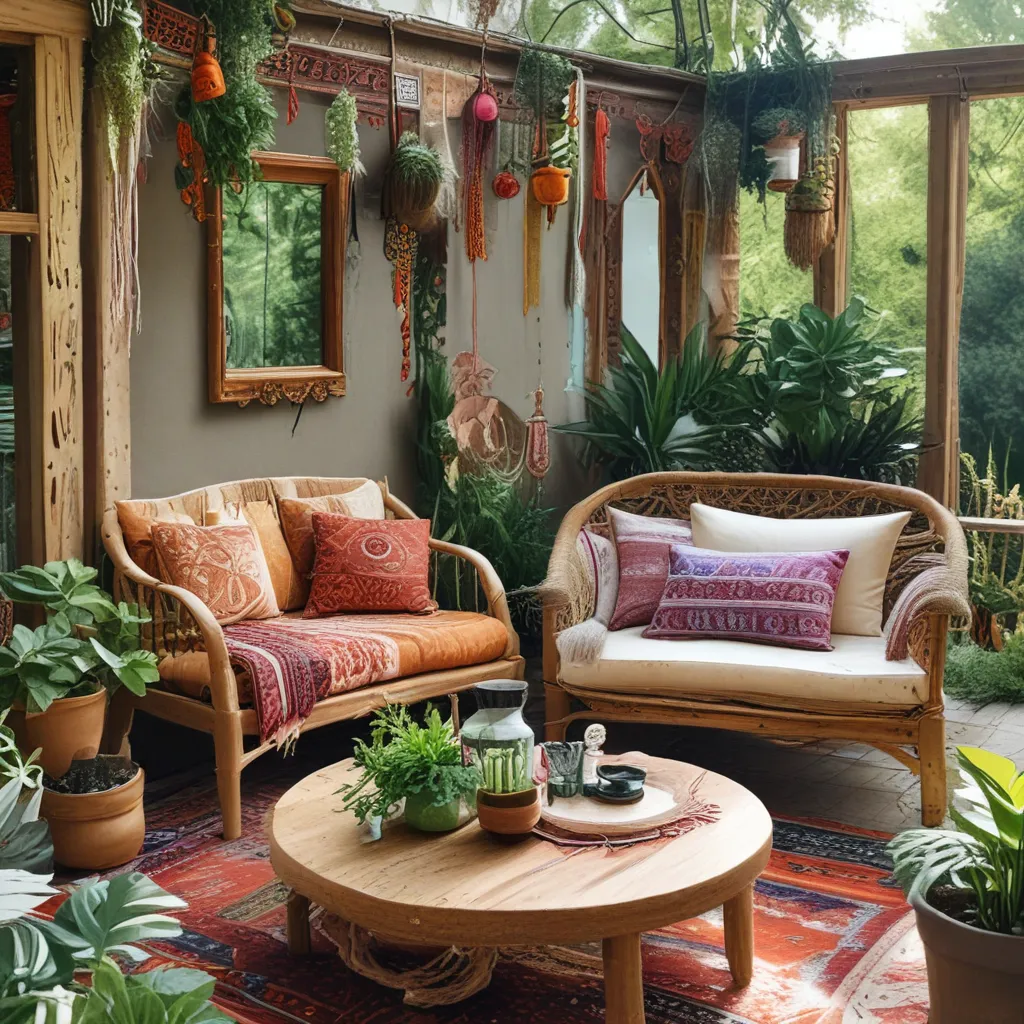 Bohemian Outdoor Oasis on a Budget