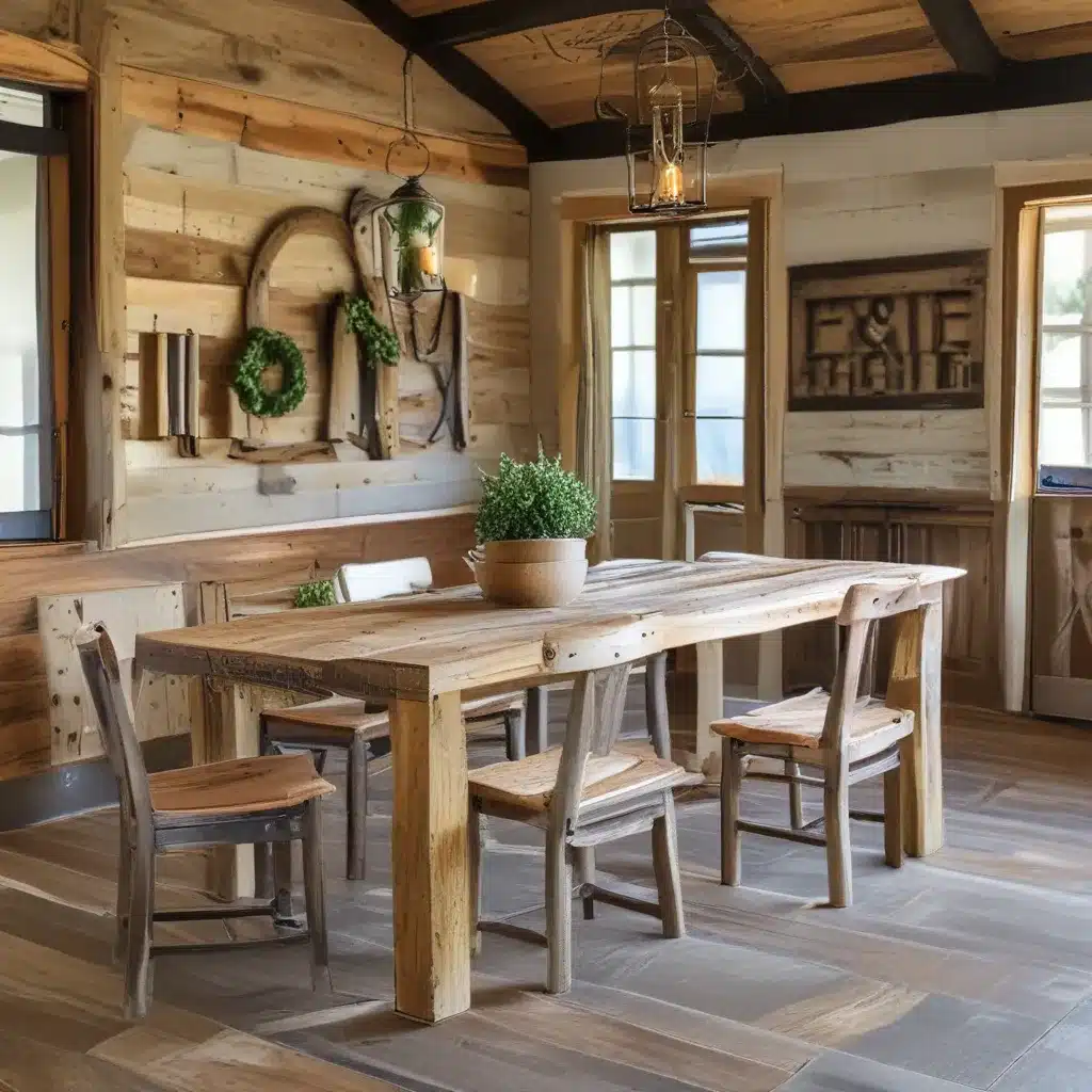 Build Farmhouse Style with Reclaimed Wood Furniture