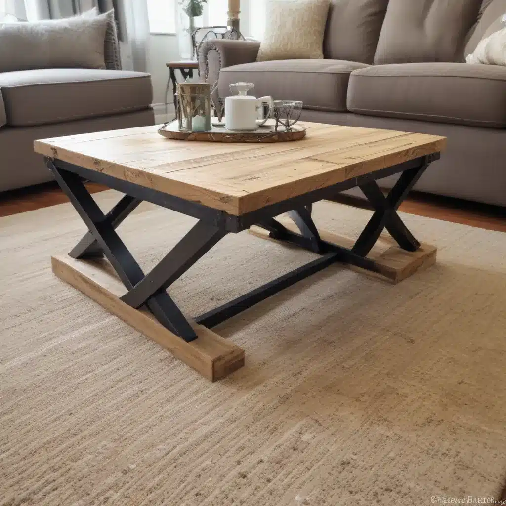 Build a Rustic X-Base Coffee Table from Reclaimed Wood