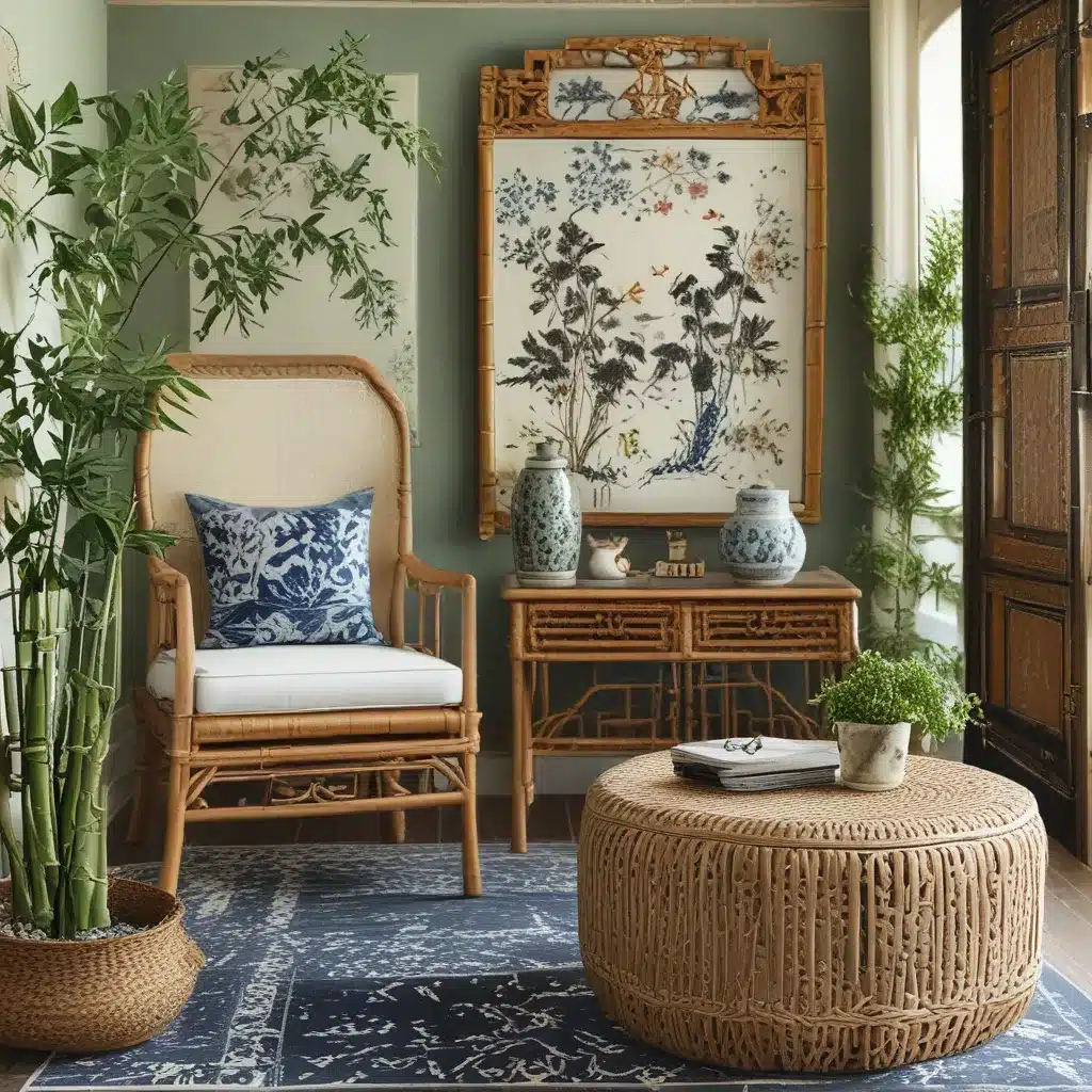 Chinoiserie Chic with Bamboo and Rattan