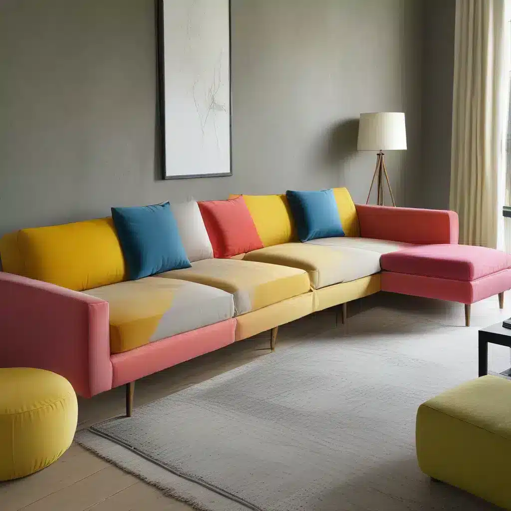 Color Blocking Makes an Impact in Modern Sofa Design