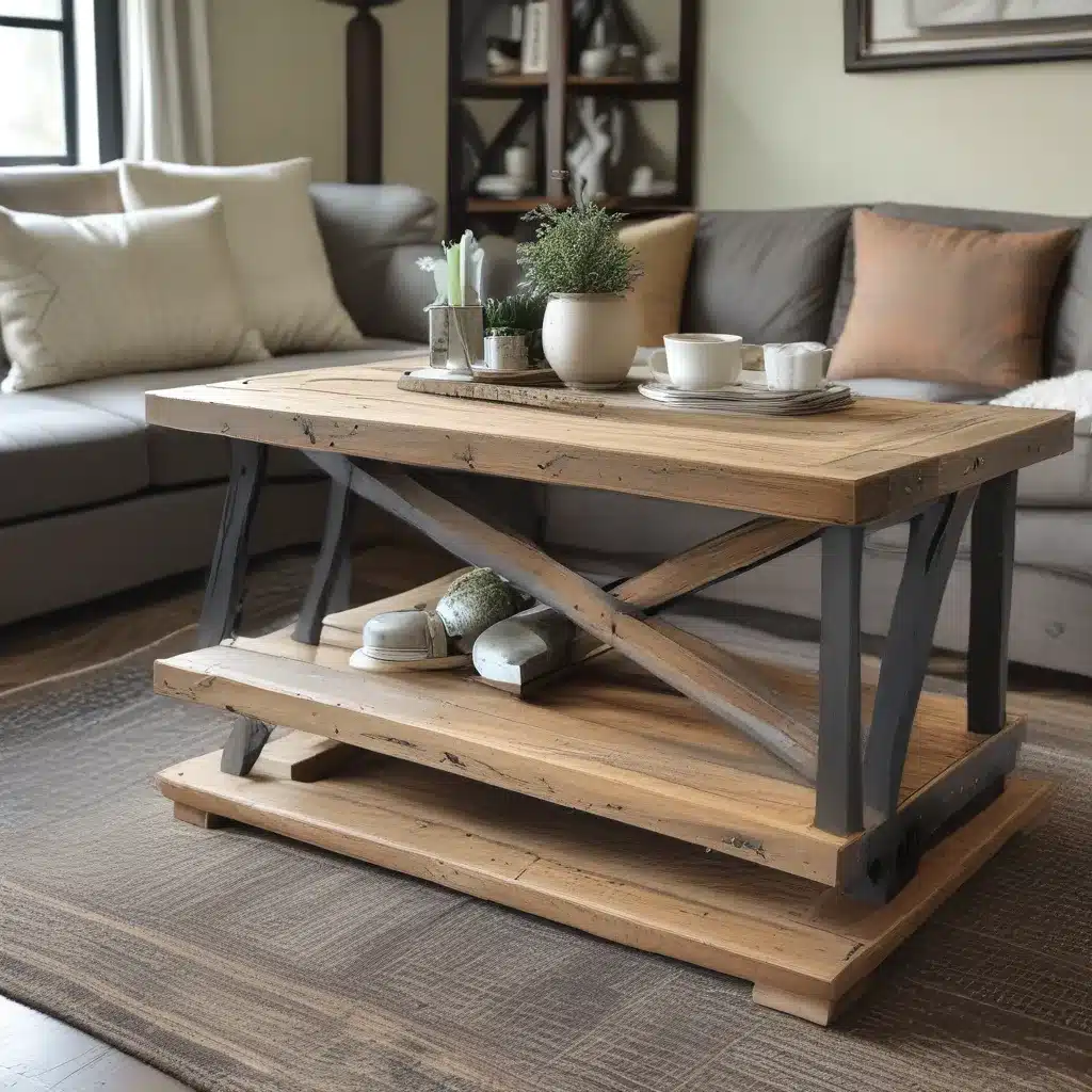 Construct a Rustic X-Base Coffee Table