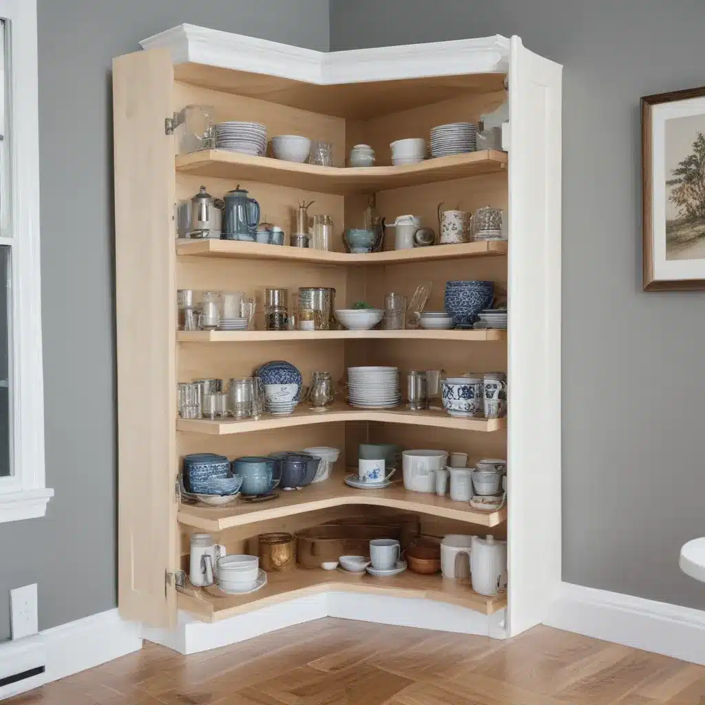 Corner Cabinet Hacks for Maximal Storage