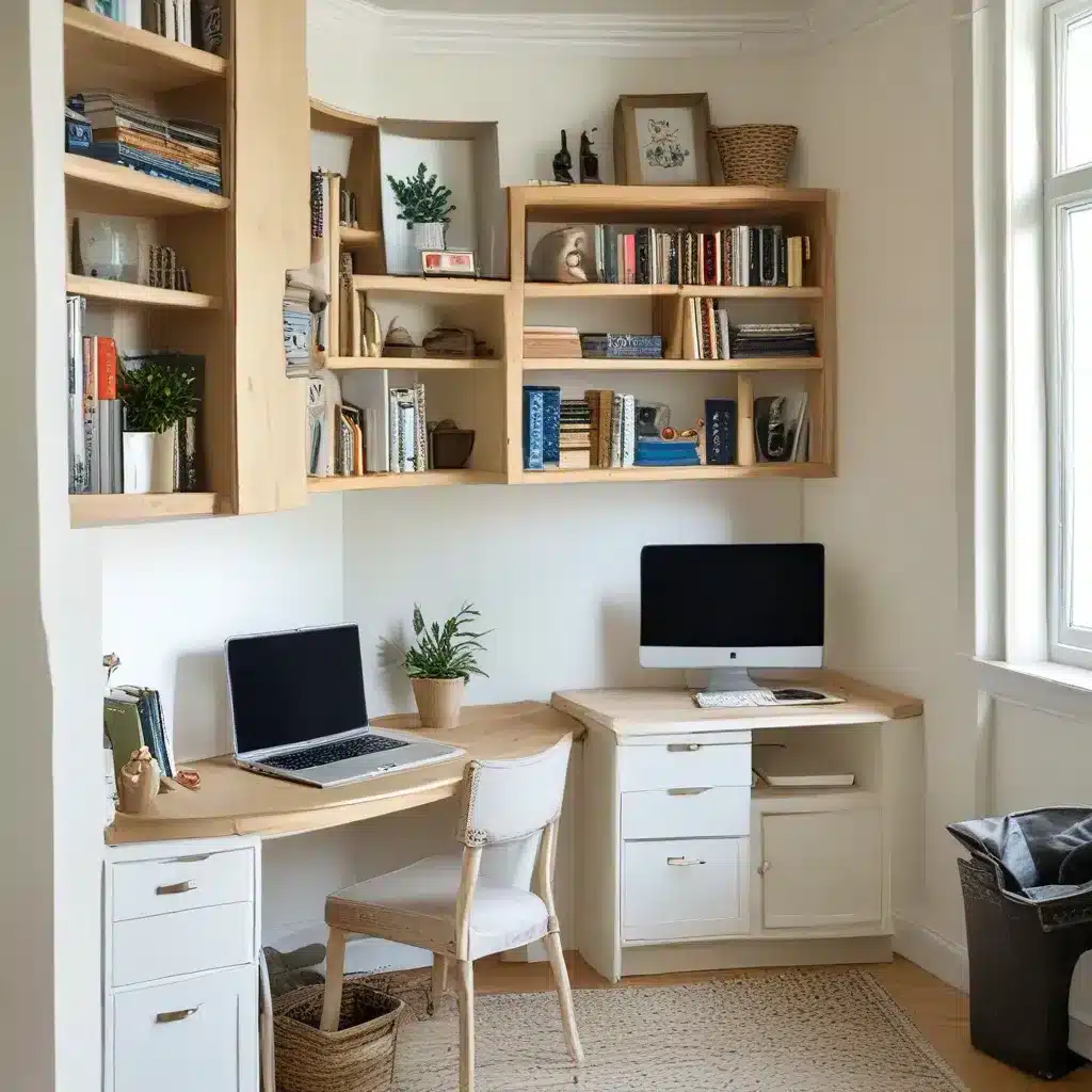 Creative Corner Utilization For Awkward Small Spaces