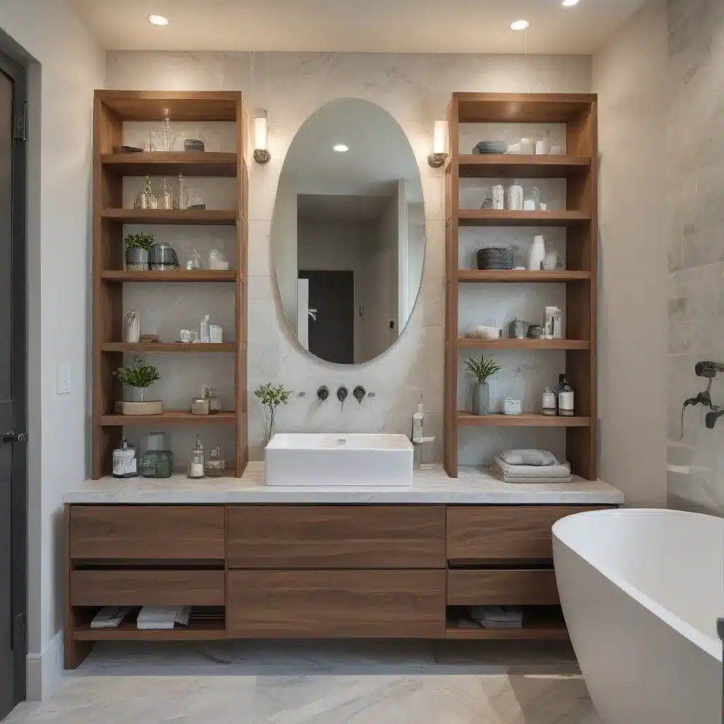 Custom Shelving and Cabinetry for Spa Style Bathrooms