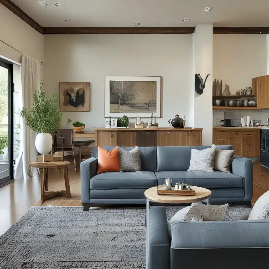 Custom Sofas Bring Personality to Open Concept Living