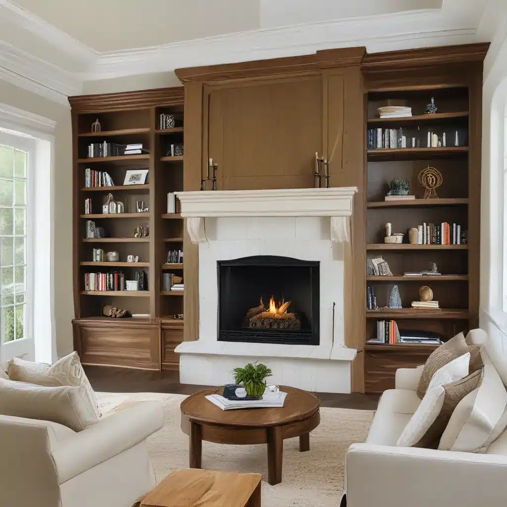 Custom Sofas For Designing Around Built-Ins and Fireplaces