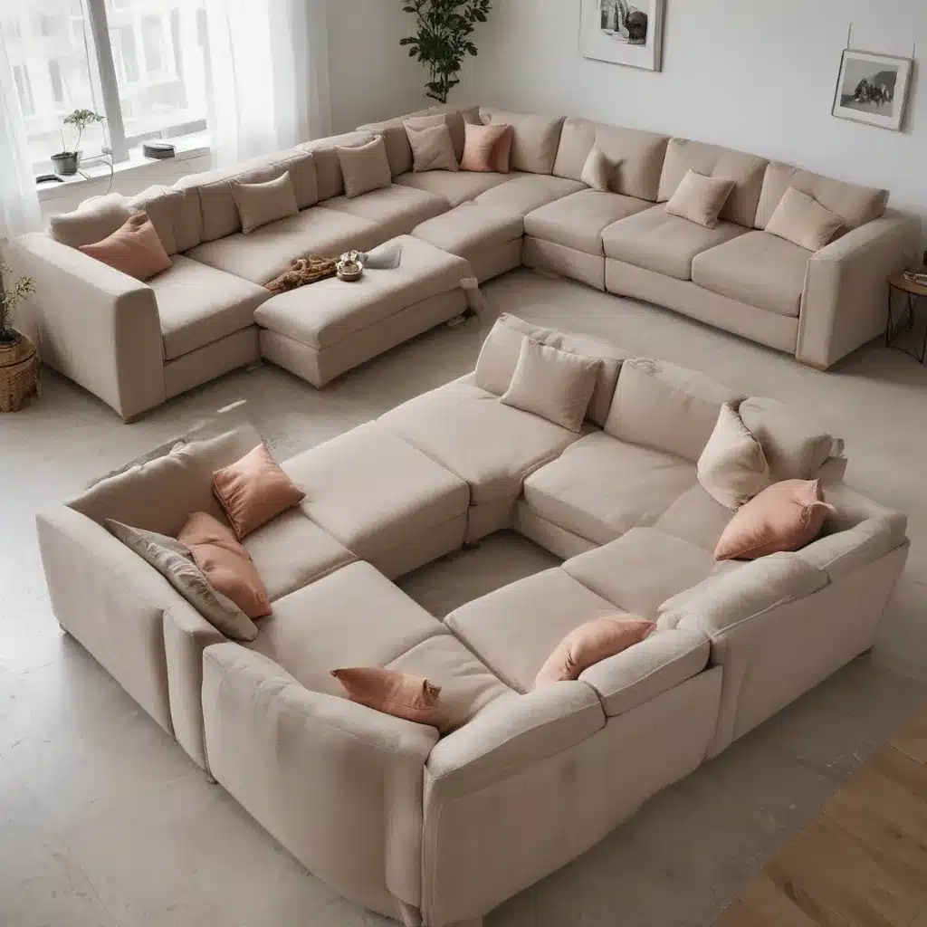 Custom U-Shaped Sofas Turn Corners into Coziness