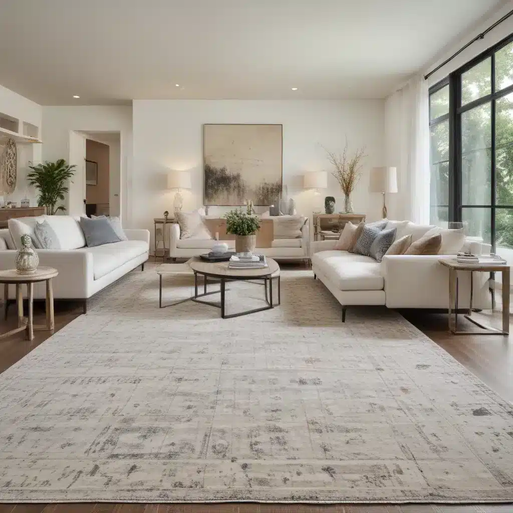 Define Spaces with Area Rugs in an Open Floor Plan