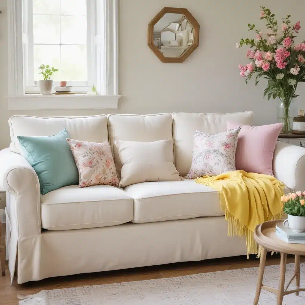 Dress Up Your Sofa for Spring