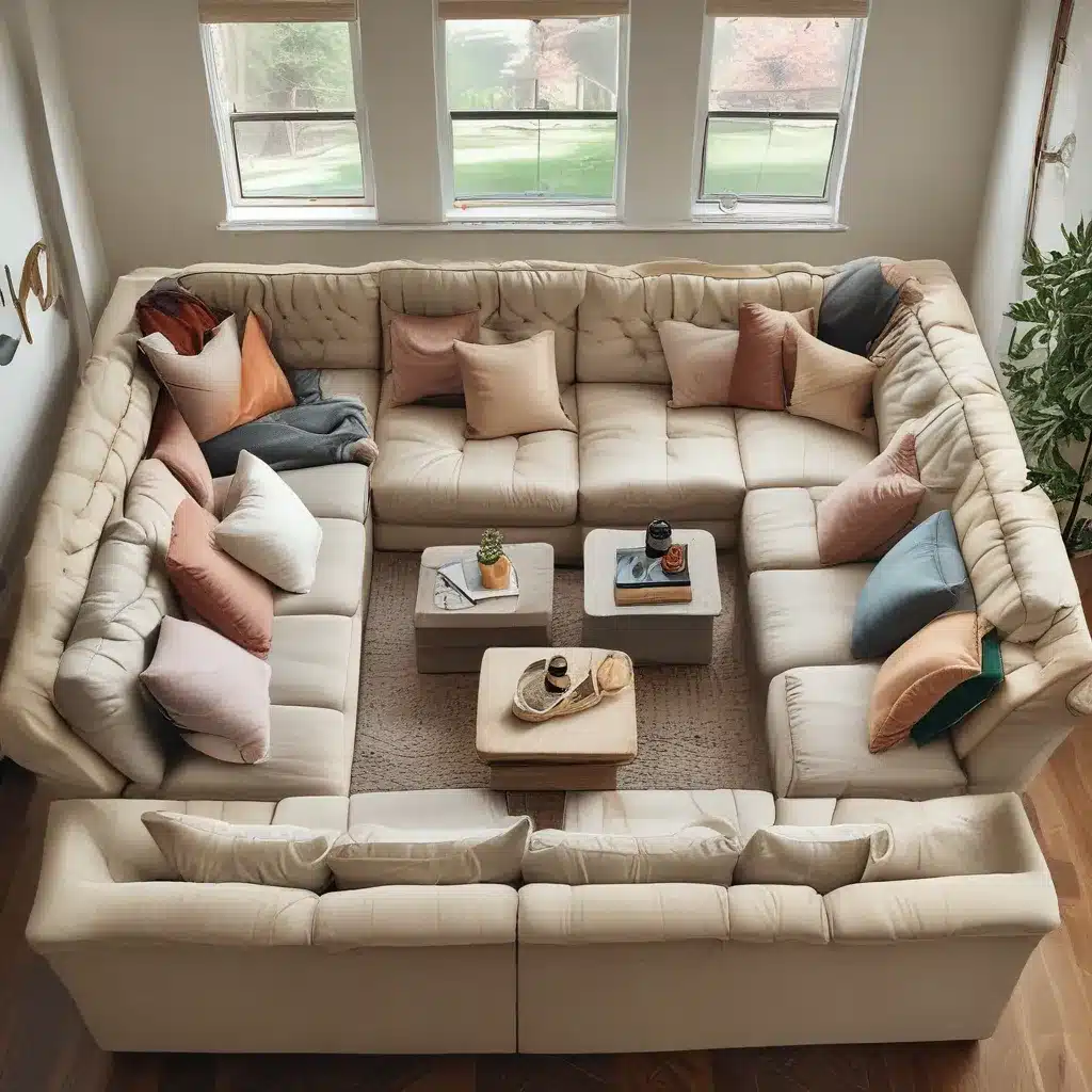 Fit More Folks on U Shaped Couches
