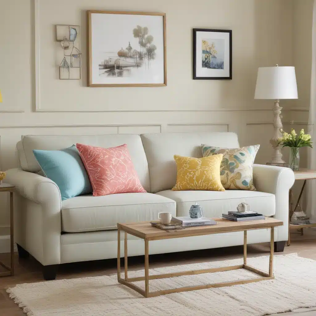 Freshen Up Your Sofa for Spring with Bright Accents