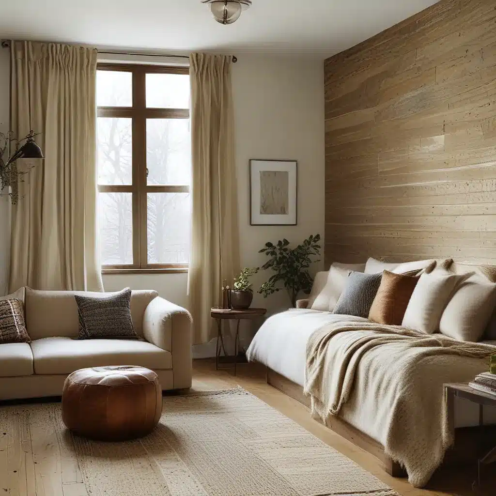 Layered Textures to Warm Up Cold Rooms