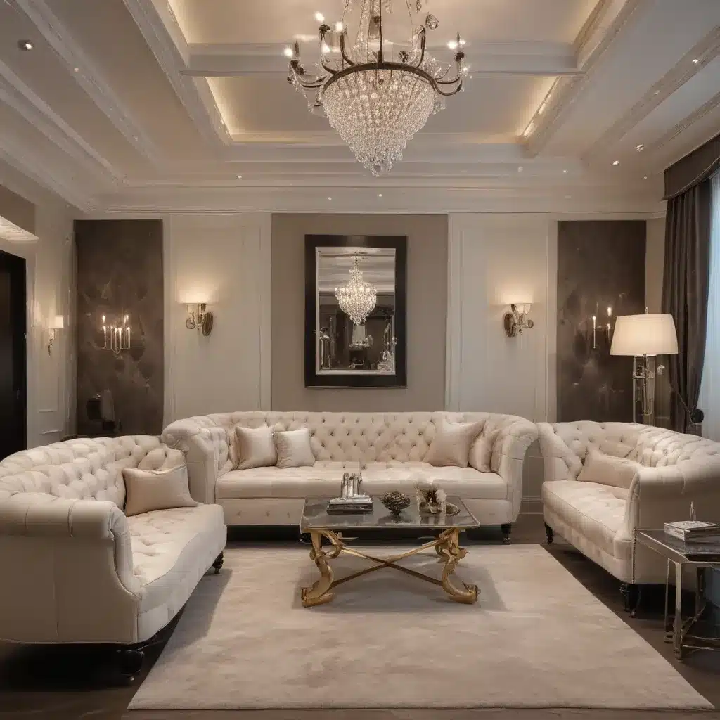 Lounge in Lap of Luxury with Tufted Sofas