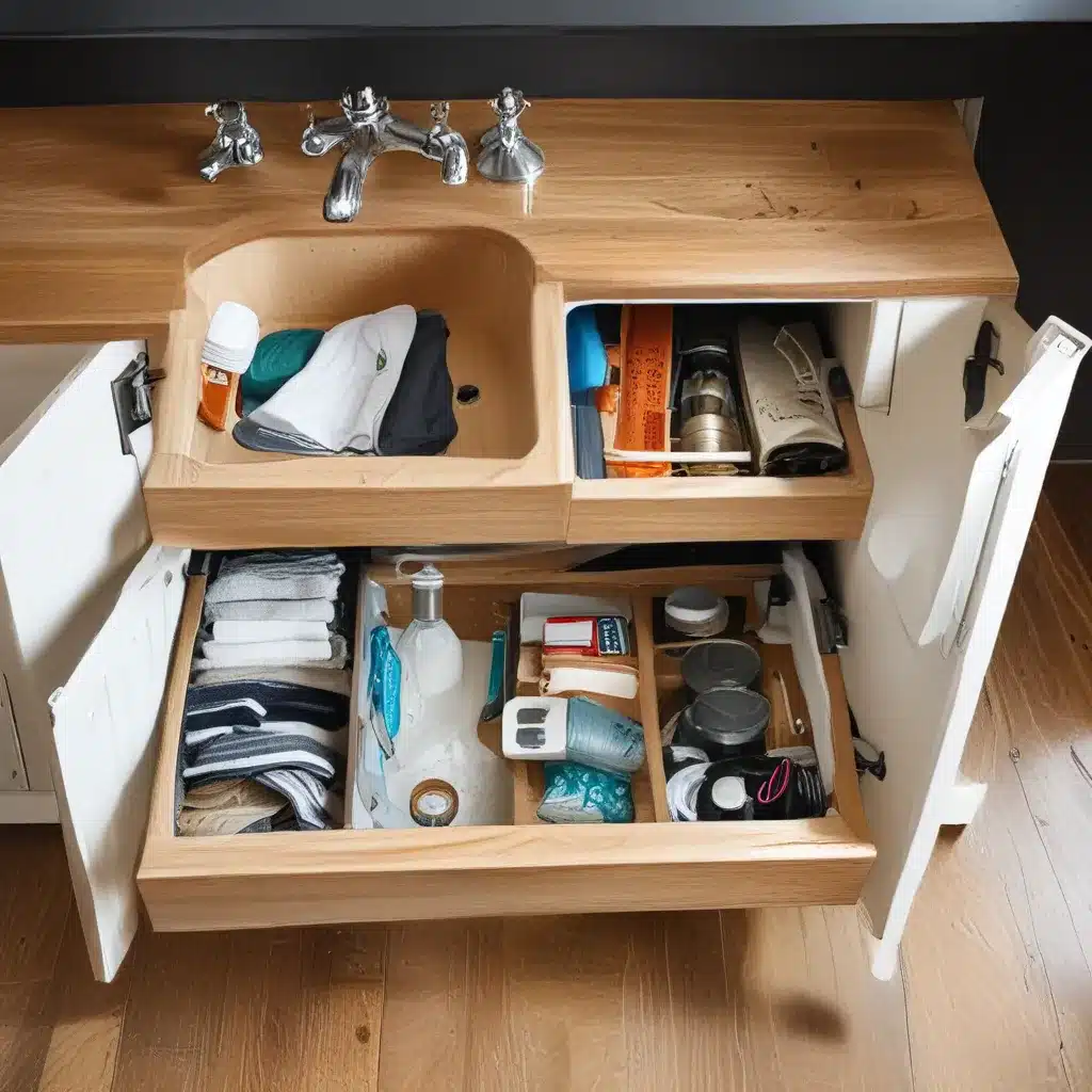 Make Extra Storage Out of Wasted Space Under Sinks