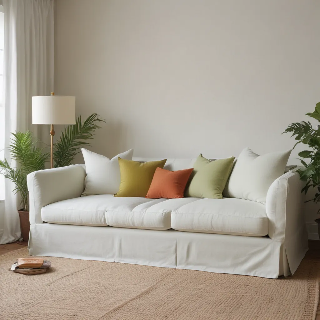 Make It Disappear: Custom Slipcovered Sofas for Chameleon-Like Rooms