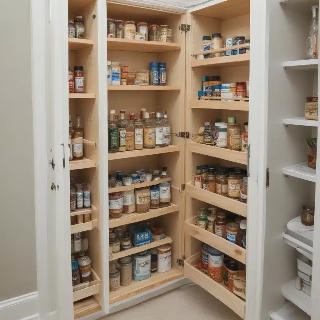 Make a Bathroom Pantry with Pull Out Shelving