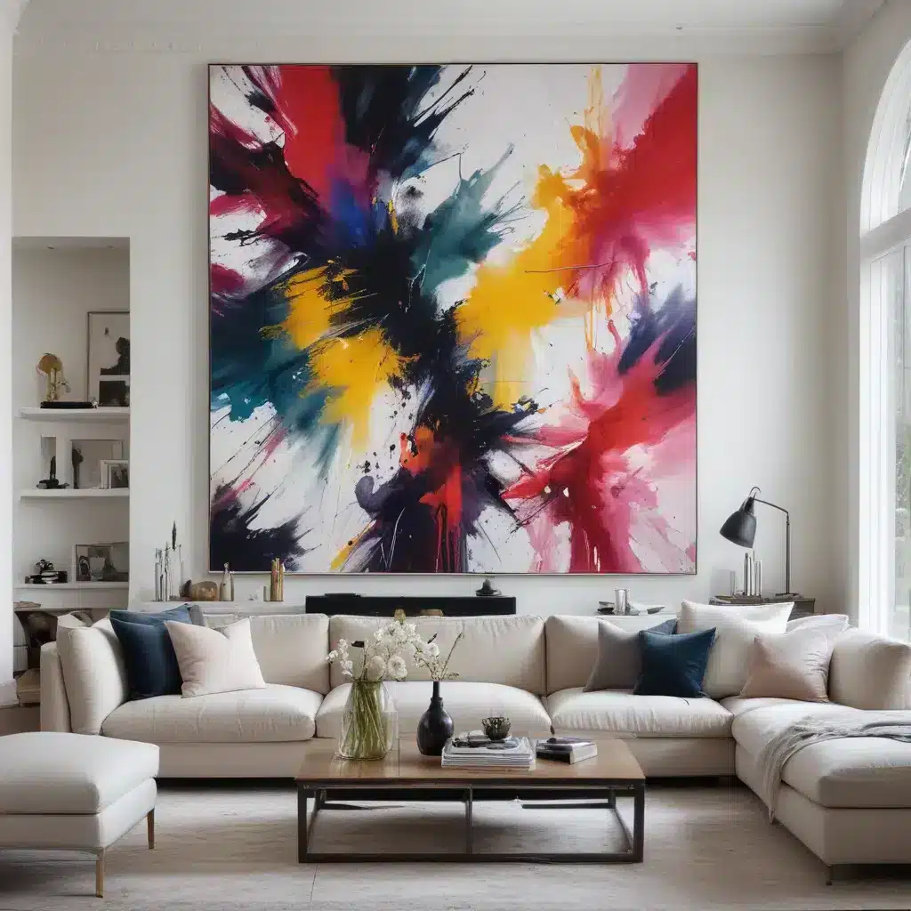 Make a Big Impact with Oversized Art in Your Living Room