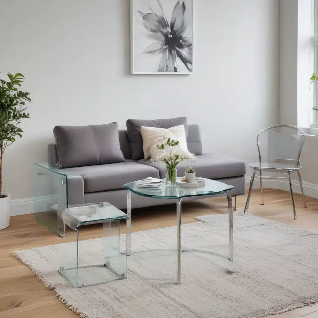 Make a Small Space Feel Airy with Glass Furniture