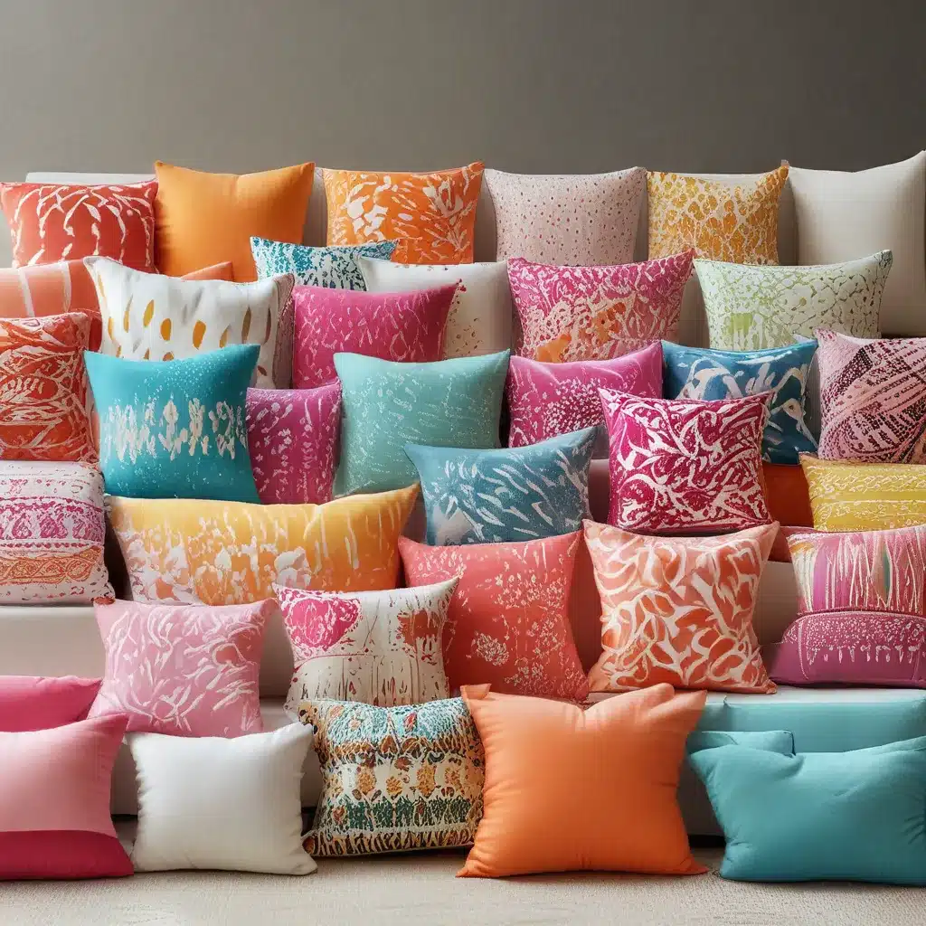 Make a Splash with Colorful Pillows