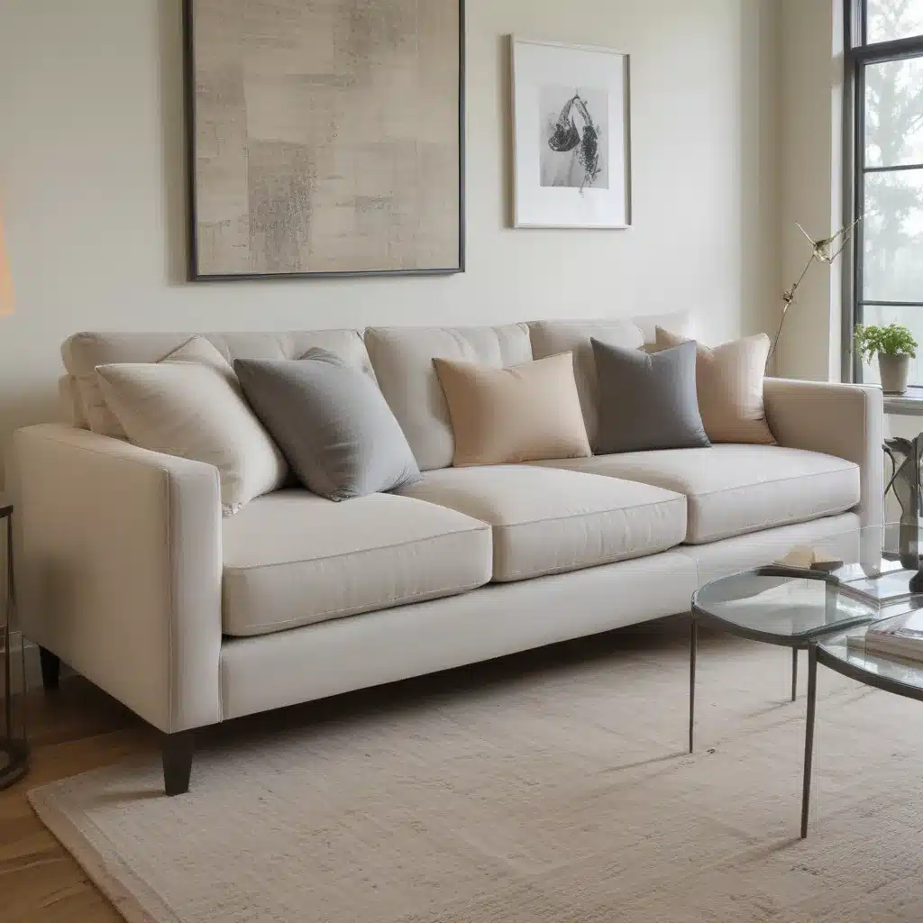 Multi-Tonal Fabrics Create Dimension in Modern Sofa Styles