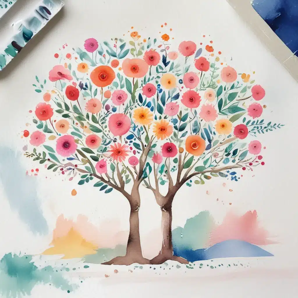 Playful Whimsy of Watercolor and Hand-Painted Pieces