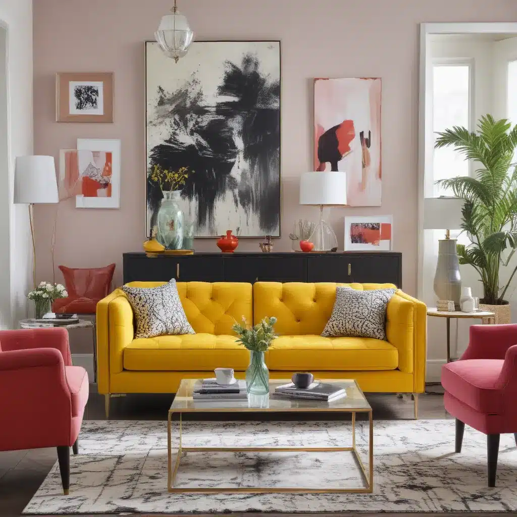 Punch Up Your Living Room Décor with Bold Furniture Choices