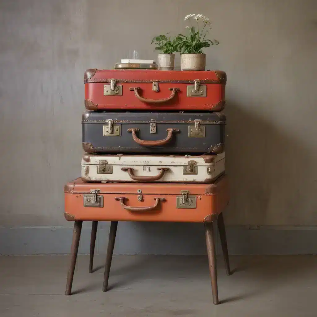 Reimagine Vintage Suitcases as Side Tables