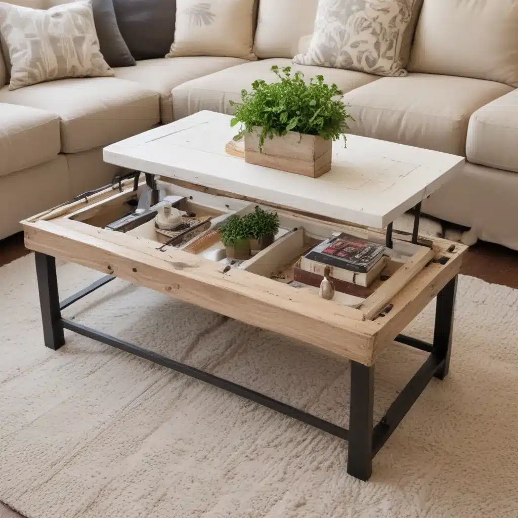 Repurpose a Door into a Stylish Coffee Table