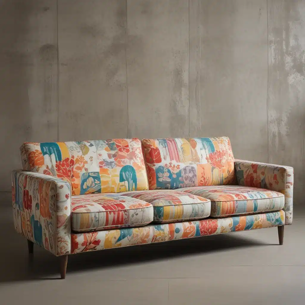 Retro-Inspired Patterned Fabrics Infuse Personality into Modern Sofas
