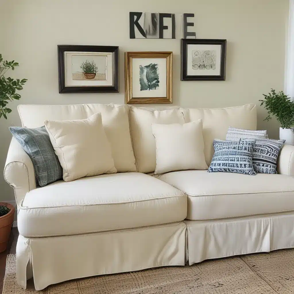 Simple Makeover for Stale Sofas
