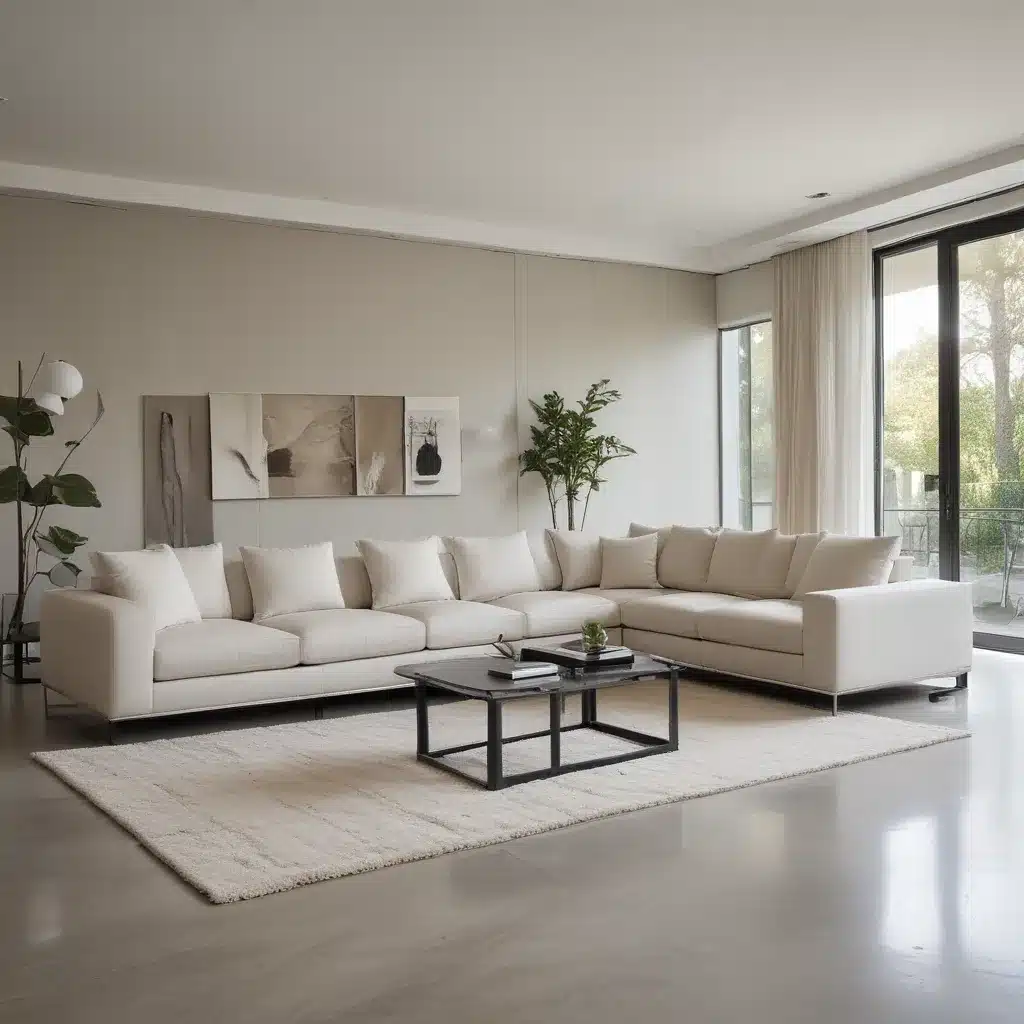 Sleek Four-Seater Sectional Couches Maximize Modern Style