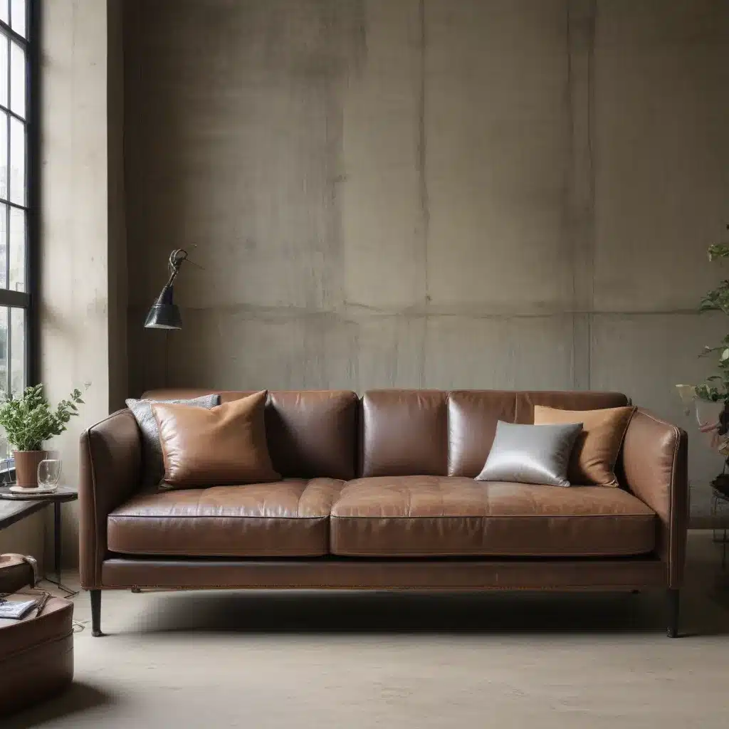Sofa Styling for a Vintage Industrial Aesthetic