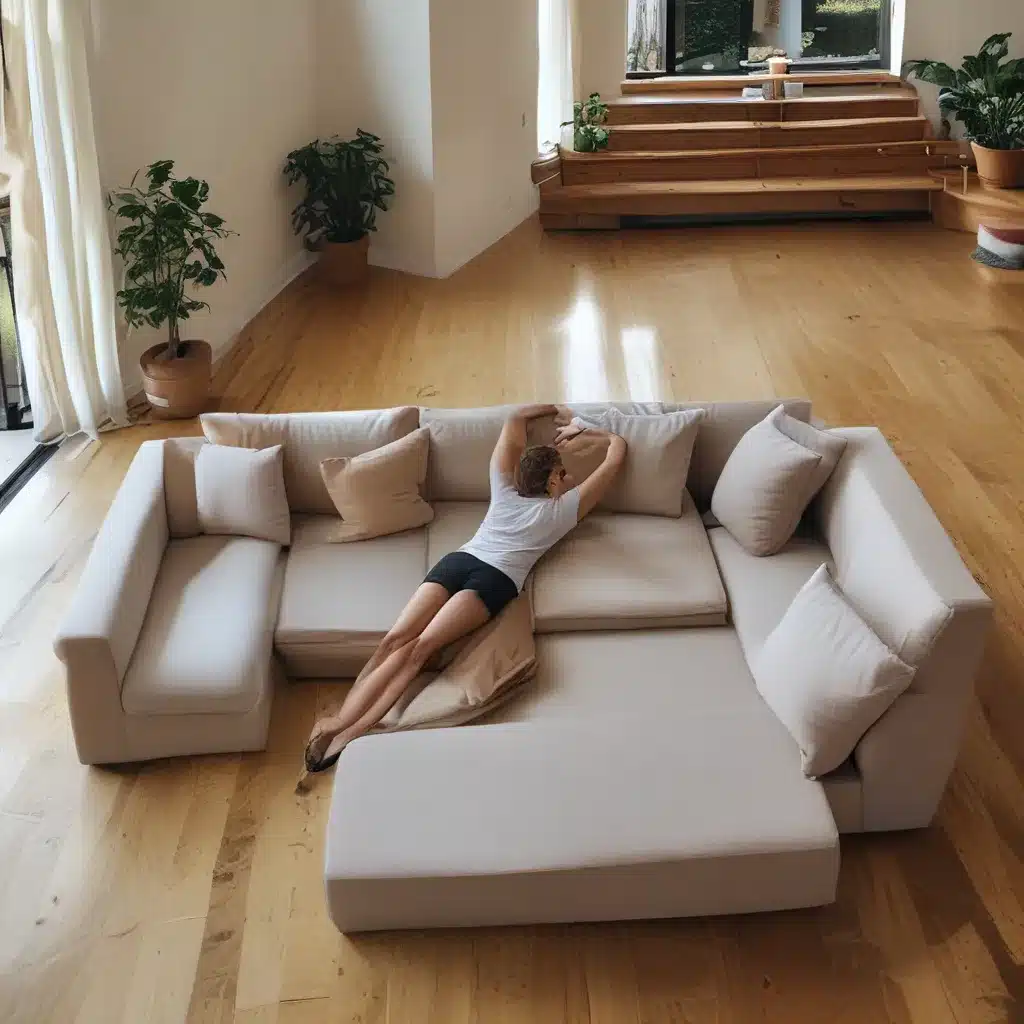 Stretch Out on a Spacious U Couch