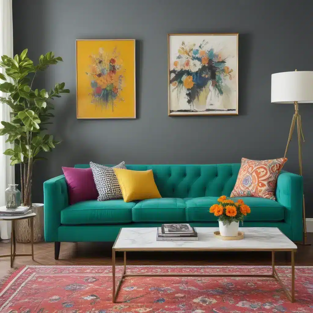 Transform Your Living Room with a Bold, Colorful Sofa