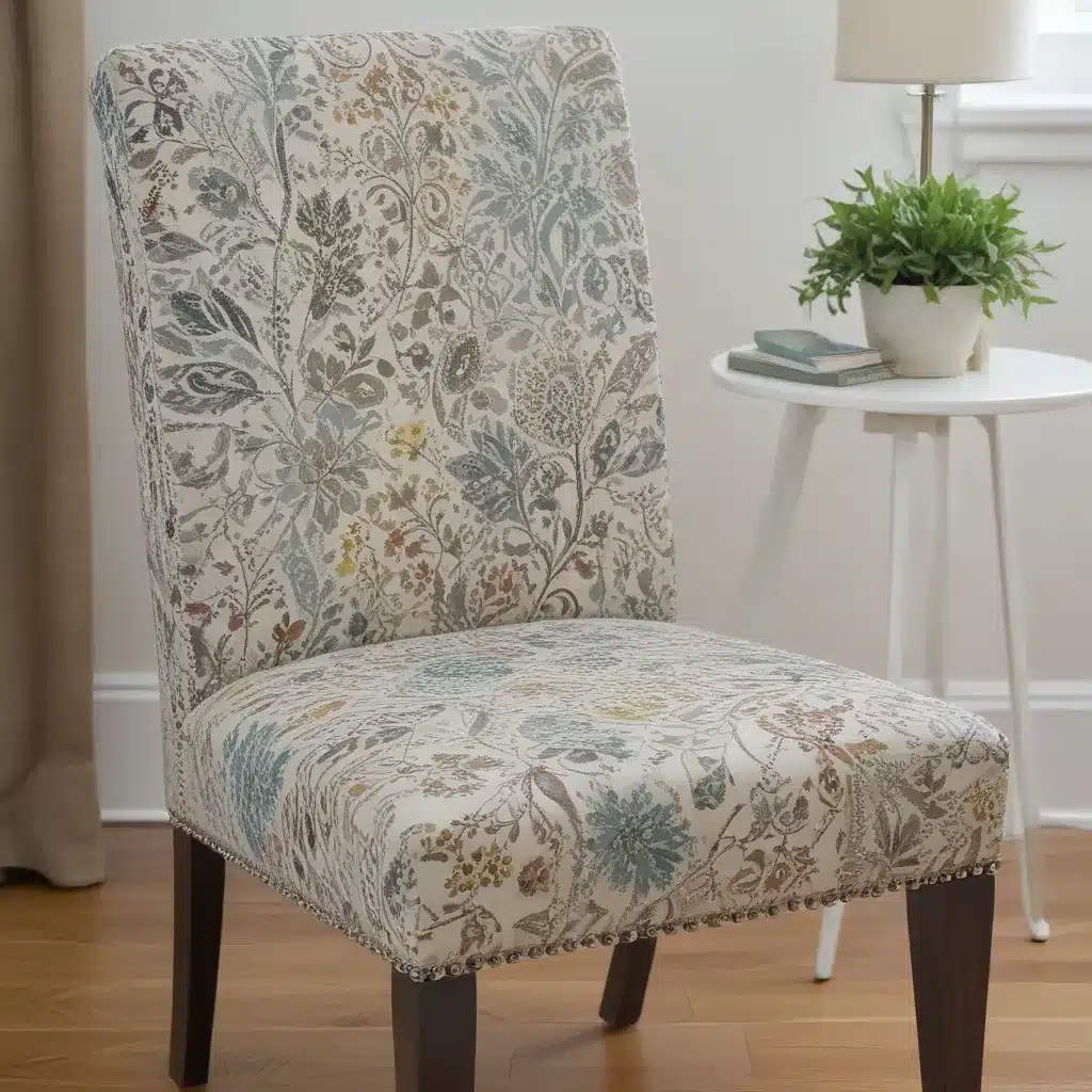 Transform a Chair with Fun Fabrics and Nailheads