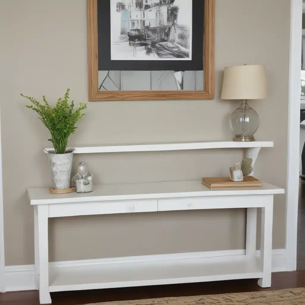 Transform a Door into a Stylish Sofa Table