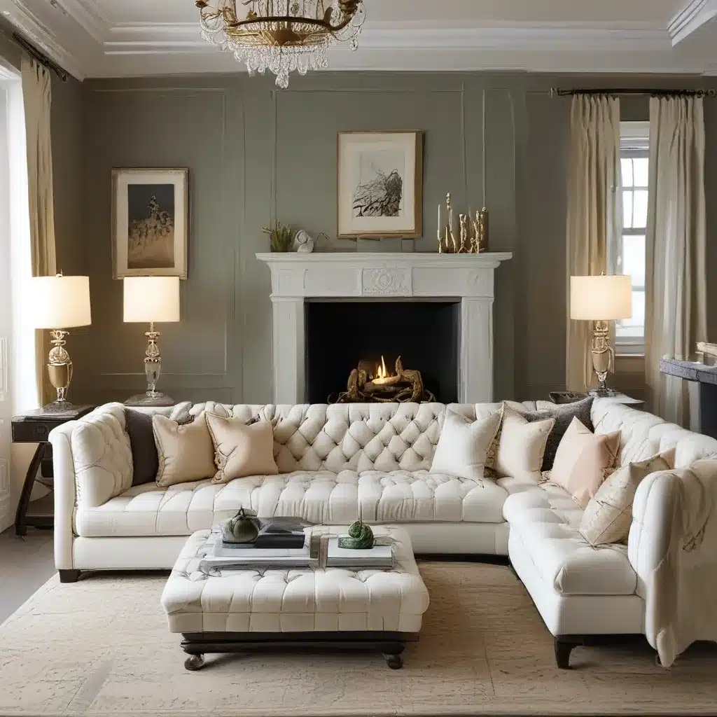 Tufted Sofas Bring Elegance to Family Rooms