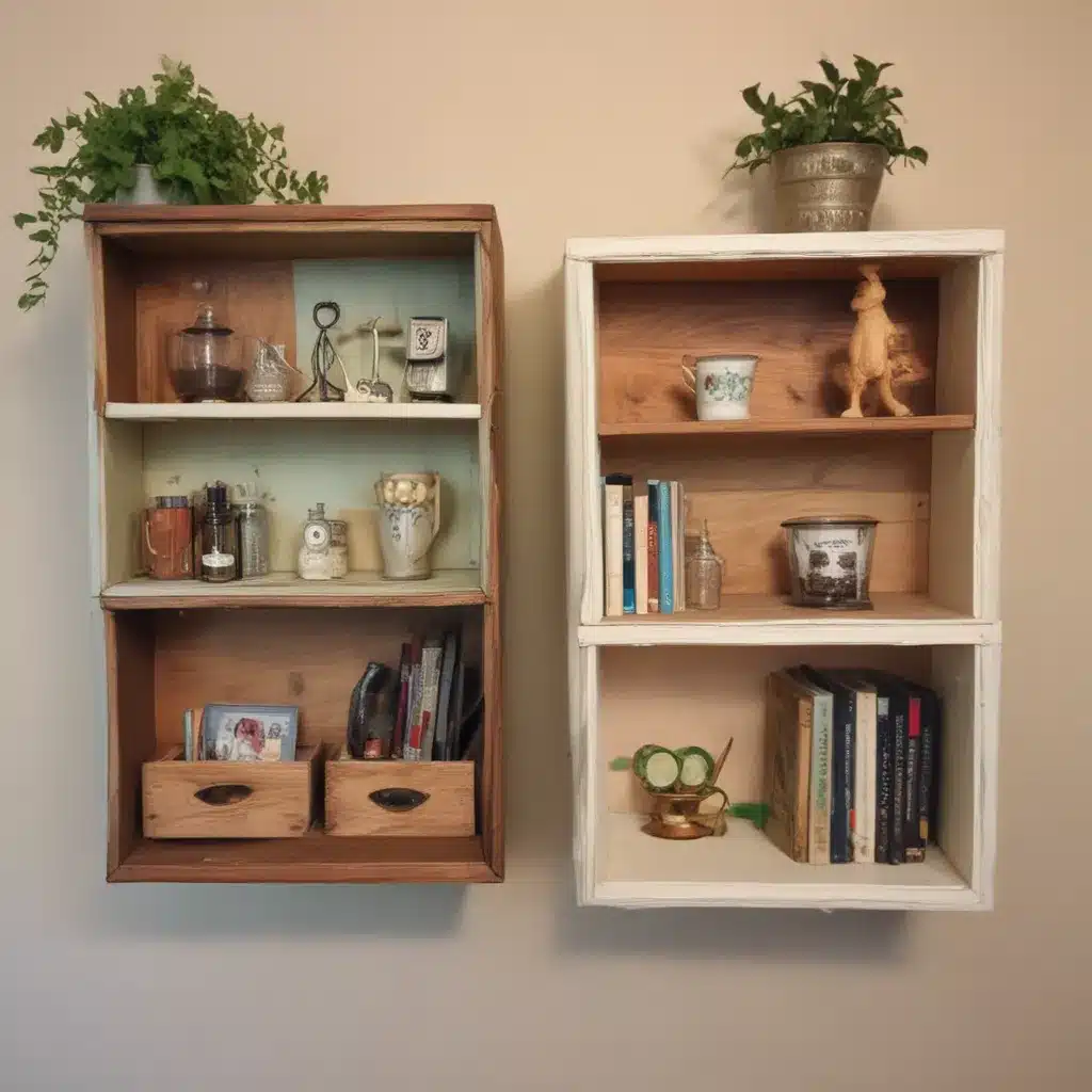 Turn Old Drawers into Useful Shelves