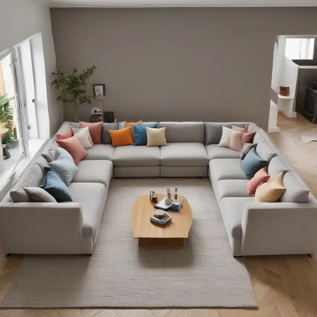 U-Shaped Sofas: Fitting More Friends and Fun