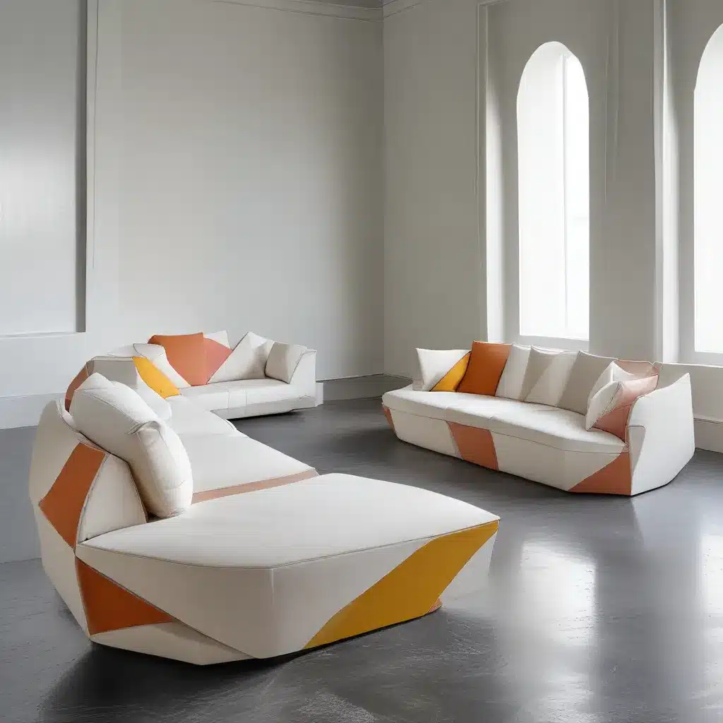 Unique Angles Define These Modern Geometric Sofas