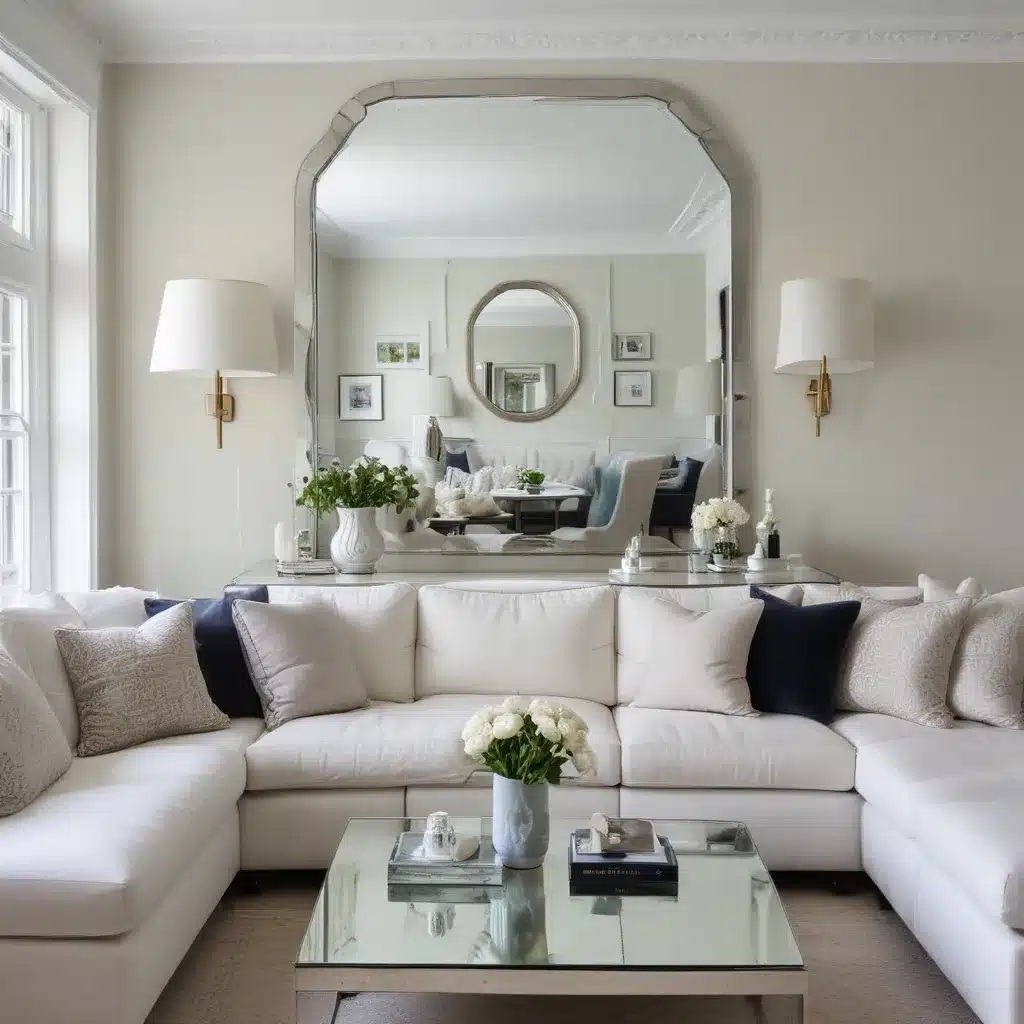 Use Mirrors to Visually Expand a Small Living Room