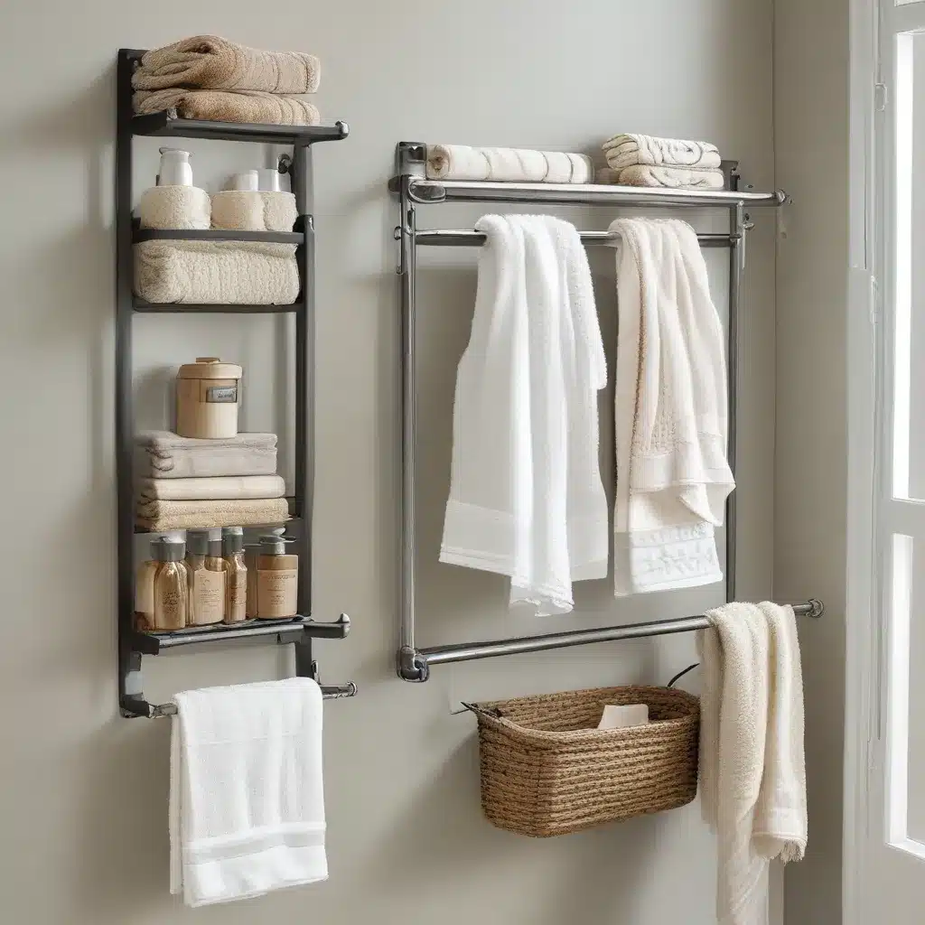 Use Wall Space for Extra Storage With Towel Bars and Racks