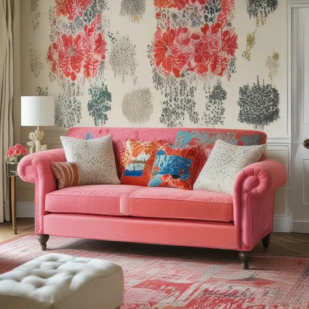 Using Vibrant Custom Sofa Prints in Neutral Rooms