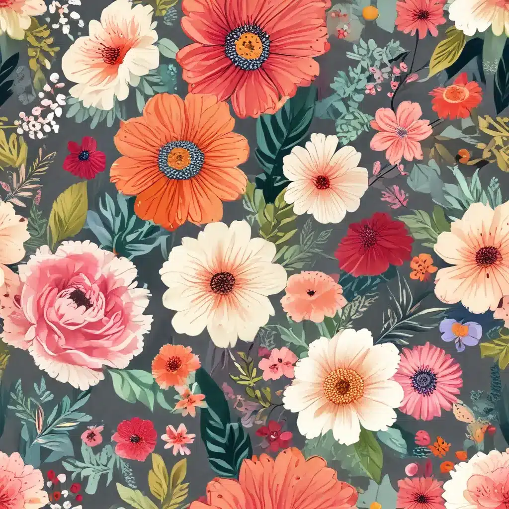 Vivid Florals Pop Against Neutral Backgrounds